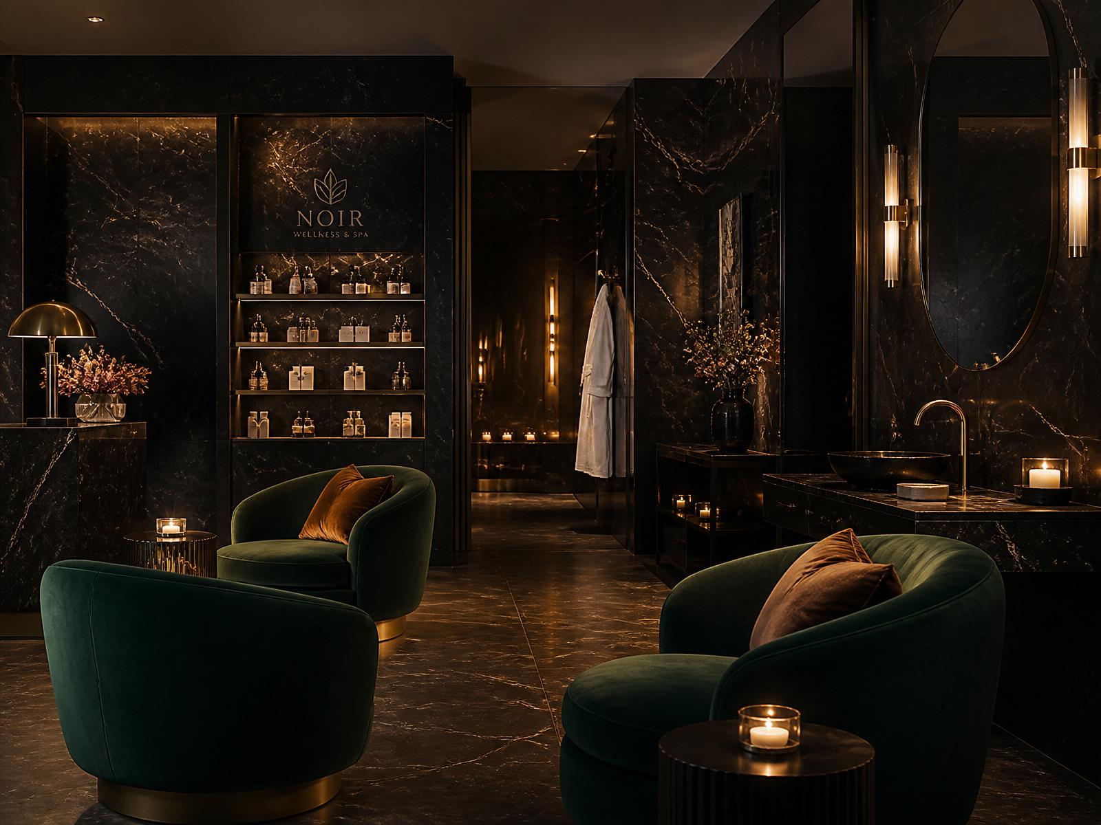 The Glamour Lounge lounge in warm daylight, cream walls and low seating